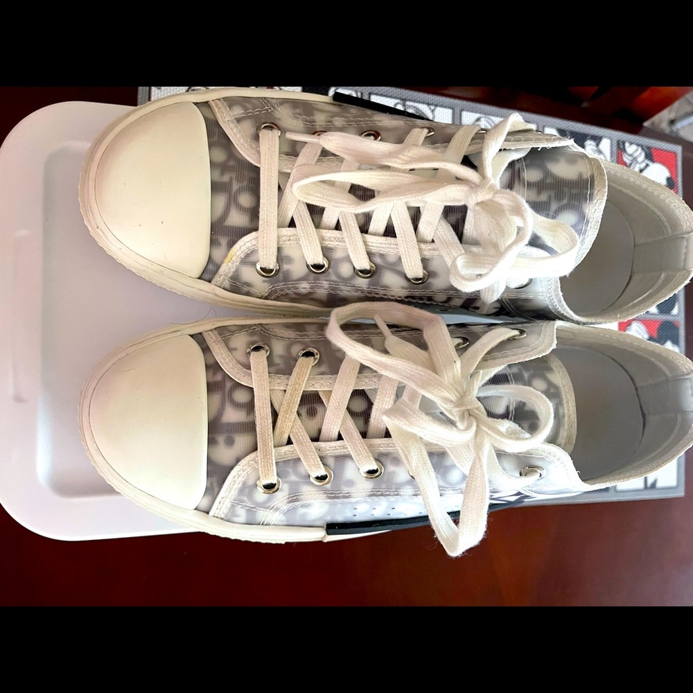 Dior gray and white sneakers